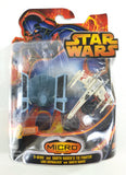 2005 Hasbro Star Wars Micro Machines X-Wing & Tie Fighter + Figurines