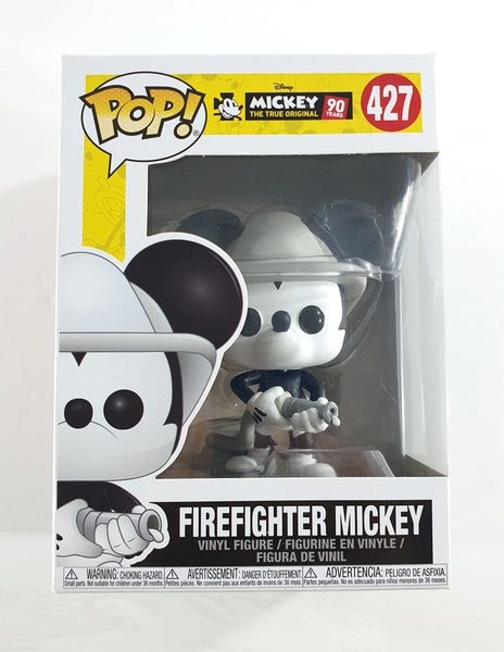 2018 Funko Pop Disney Mickey Mouse 90 Years #427 3.75" Firefighter Mickey Figure