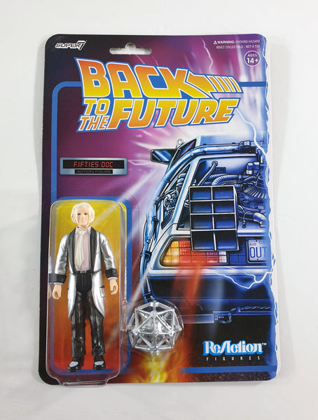 2020 Funko Super7 ReAction Back to the Future 3.75" Fifties Doc Action Figure