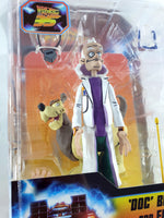 2020 NECA Back to the Future 35 Years 5.5" Doc Brown and 3.5" Einstein Action Figures