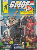 מארז דמויות פעולה אקשן פיגר כוח המחץ G.I. Joe בגודל 9.5 ס"מ שנת 2004 אספנים נדיר חדש חוברת קומיקס