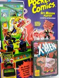 סט משחק נפתח פלייסט חוברת קומיקס אקסמן אקס-מן וולברין אומגה רד דמויות פיגר פיגרים אקשן טויביז טוי ביז 1994 וינטג' אספנות