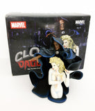 2004 Diamond Select Toys Marvel 7" Cloak & 5" Dagger Mini Bust Figures