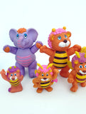 1985 Hasbro Disney 2"-4" The Wuzzles & Remco Firffels 4" Elephonkey Figurines