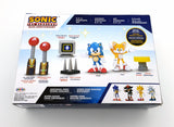 2021 Jakks Pacific Sonic The Hedgehog Diorama Set with 2.5" Sonic & Tails Action Figures