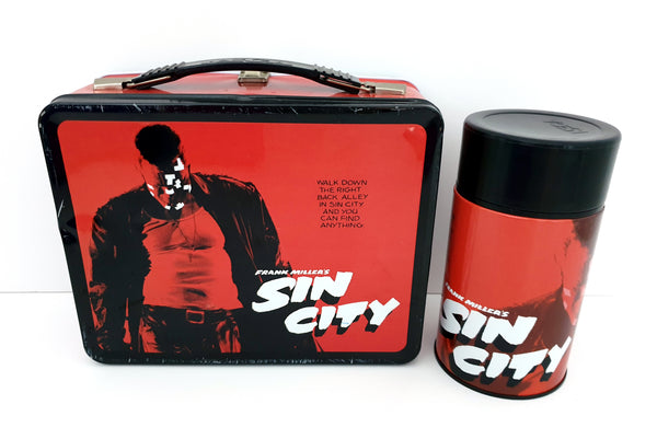2005 NECA Sin City Tin Lunch Box & Thermos
